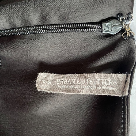 Urban Outfitters Cowl Neck Black Slip Mini Dress, Size Small - Picture 5 of 13